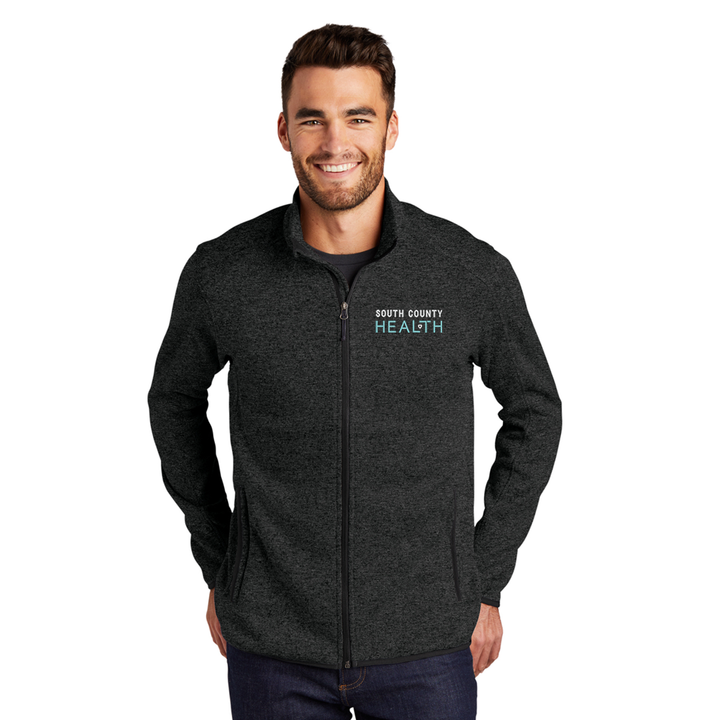 Port Authority F232 Men s Sweater Fleece Jacket Alexander s Uniforms South County Health